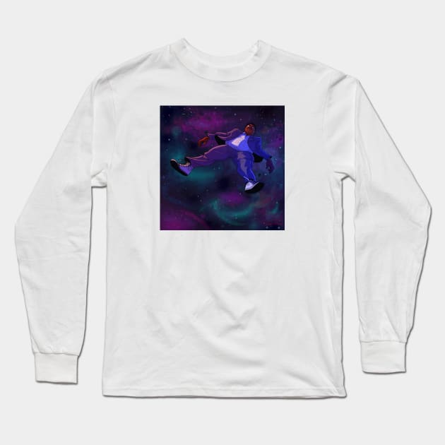 Space Boy Long Sleeve T-Shirt by GoRoboNow